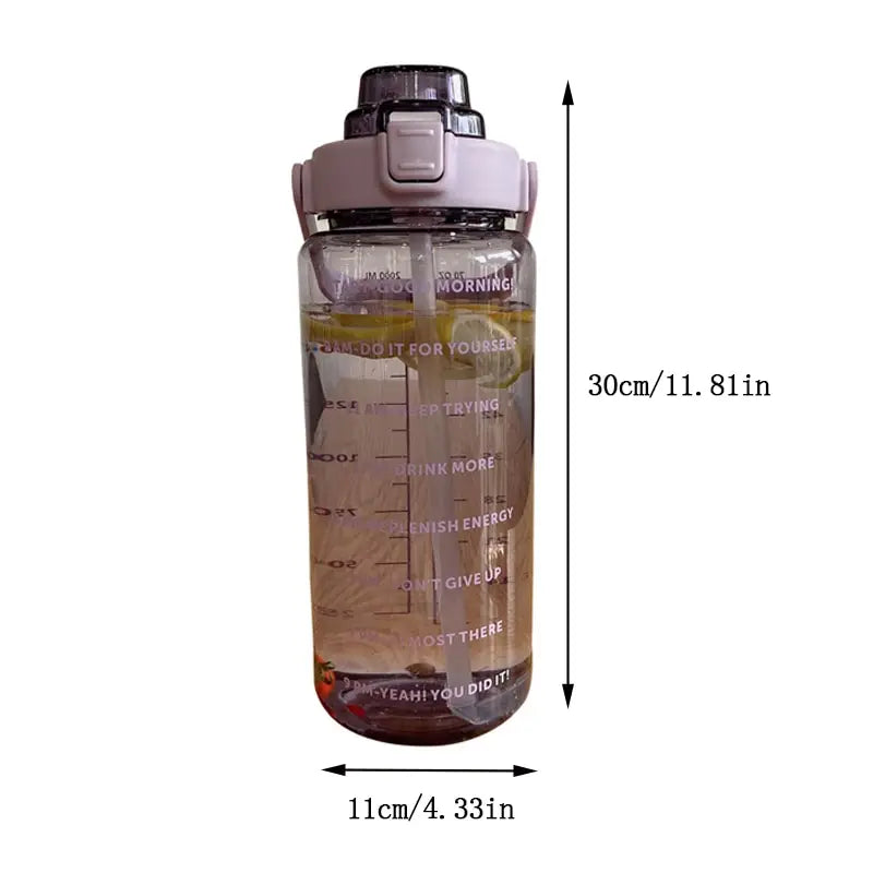 2000 ml Kapasiteli Sporcu Su Şişesi - Sağlıklı, Dayanıklı ve Kullanışlı